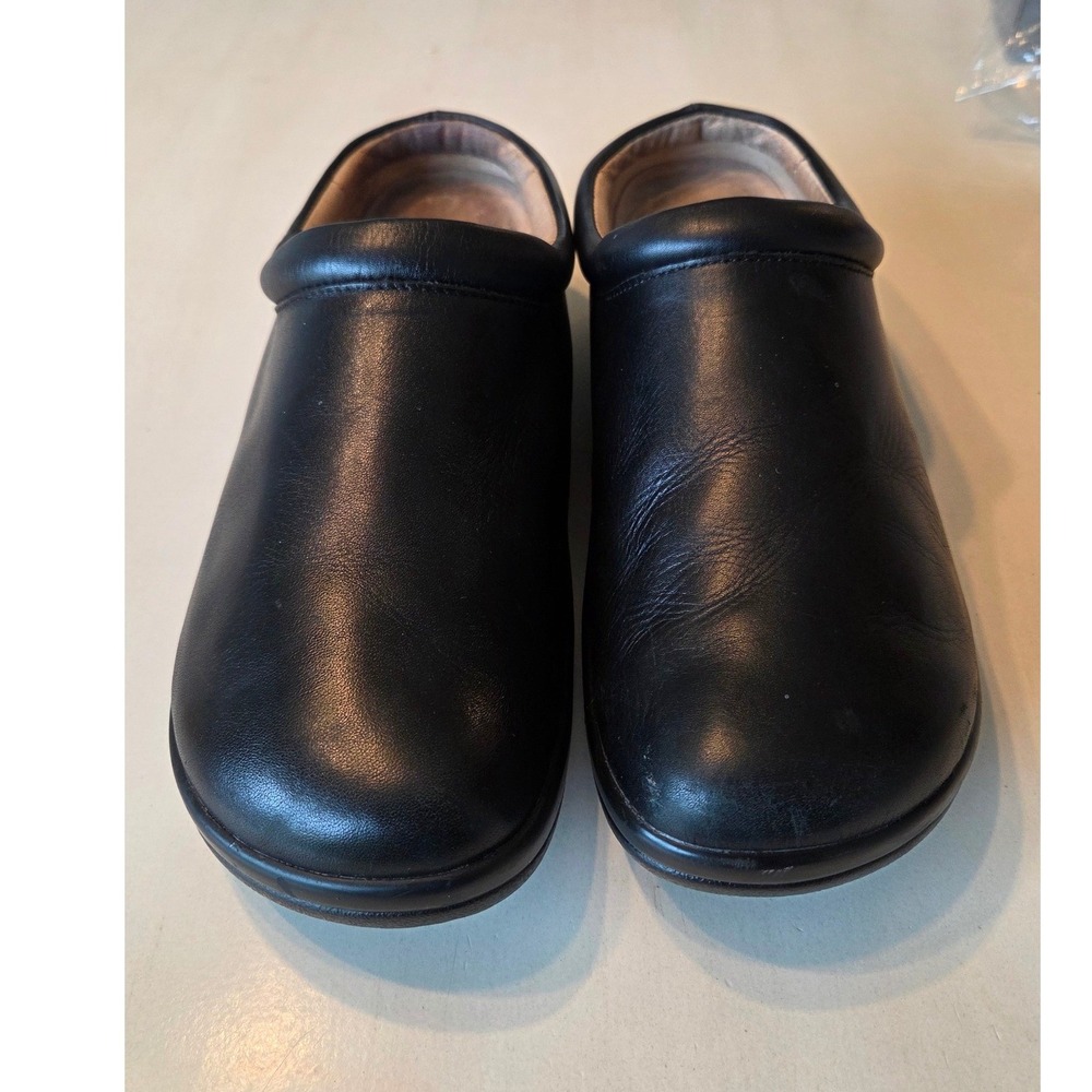 Alegria Kay Mules Leather Slip On Comfort Black Professional Work Clog 40 9-9.5 - Picture 11 of 11